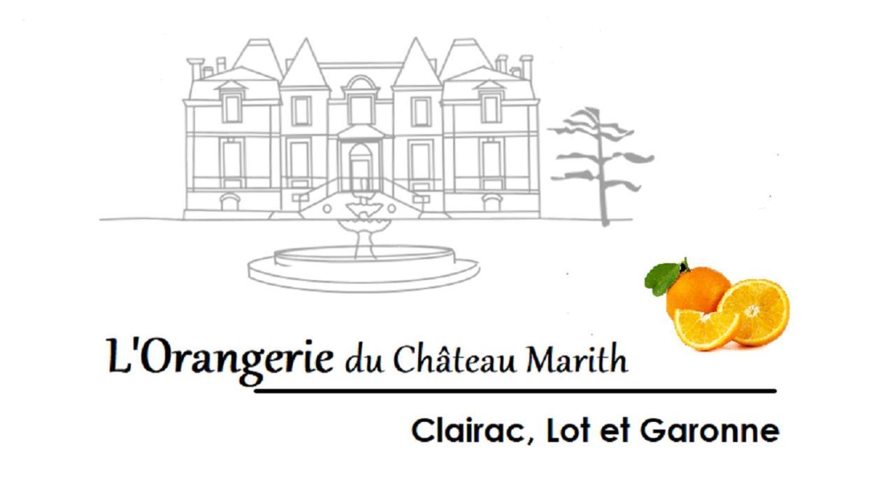 Clairac  Orangerie Du Chateau Marith - Domaine Avec Piscine מראה חיצוני תמונה